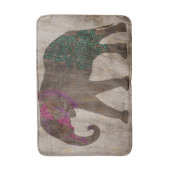 Zen Tribal Asian Elephant Badmat (Voorkant Verticaal)