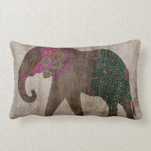 Zen Tribal Asian Elephant Kussen