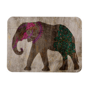 Zen Tribal Asian Elephant Magneet