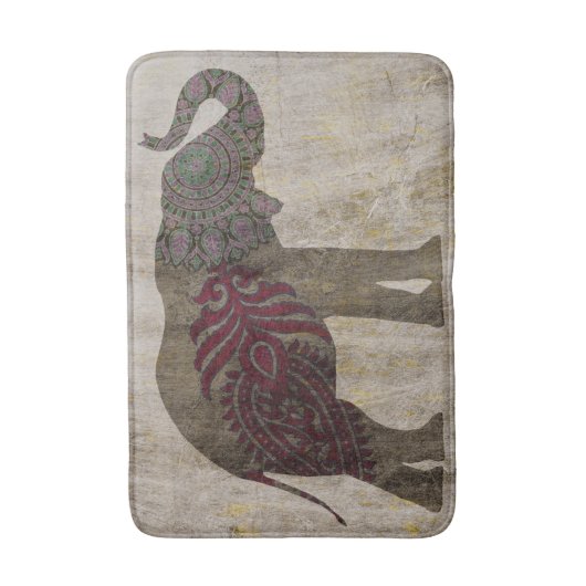 Zen Tribal Elephant Badmat (Voorkant Verticaal)