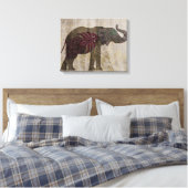 Zen Tribal Elephant Canvas Afdruk (Insitu (Slaapkamer))