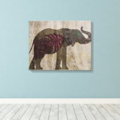 Zen Tribal Elephant Canvas Afdruk (Insitu (Houten vloer))