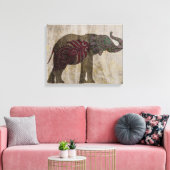 Zen Tribal Elephant Canvas Afdruk (Insitu (Woonkamer))