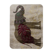 Zen Tribal Elephant Magneet (Verticaal)