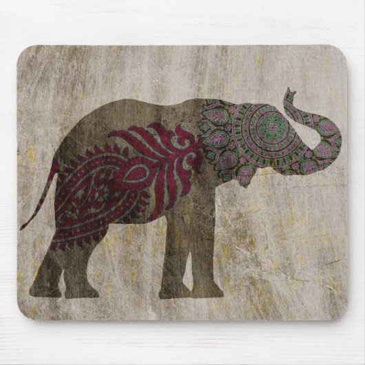 Zen Tribal Elephant Muismat (Voorkant)