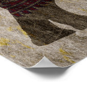 Zen Tribal Elephant Poster (Hoek)