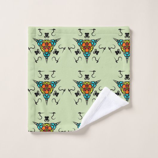 Zen Tribale Totem Bad Handdoek (Wasdoekje)