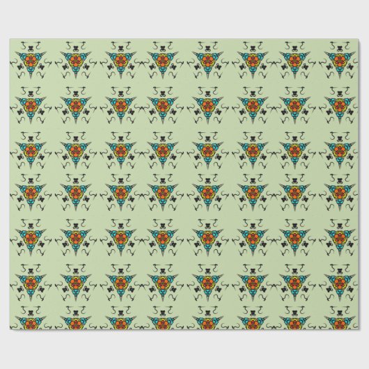 Zen Tribale Totem Cadeaupapier (Vlak)