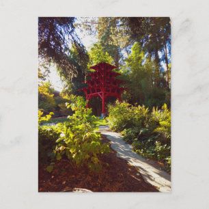 zen tuin ansichtkaart briefkaart