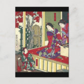 zen tuin herfst esdoorn kimono japans geisha briefkaart (Voorkant)