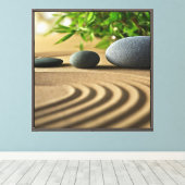 Zen Tuin Kunst Canvas Afdruk (Insitu (Houten vloer))