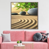 Zen Tuin Kunst Canvas Afdruk (Insitu (Woonkamer))