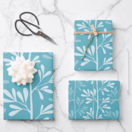 Zen Tuin Stelen Minimaal Botanische Oceaan Inpakpapier Vel