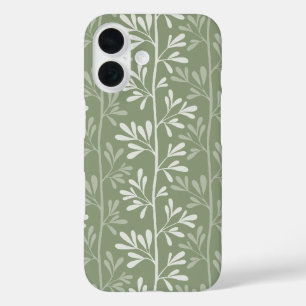 Zen Tuin Stelen Minimalistische Botanische Saliegr iPhone 16 Hoesje