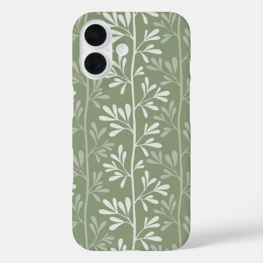 Zen Tuin Stengels Minimaal Botanisch Groen Case-Mate iPhone Case (Achterkant)