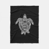 Zen Turtle Fleece Deken (Voorkant)
