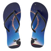 Zen Under Stars: Cosmic Meditation Teenslippers (Voetbed)