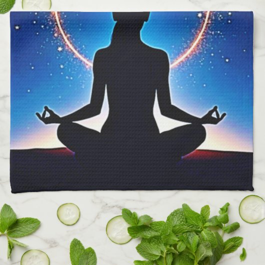 Zen Under Stars: Cosmic Meditation Theedoek (Gevouwen)