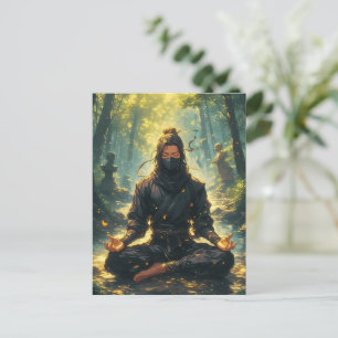 Zen van de Schaduw Krijger Briefkaart