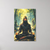 Zen van de Schaduw Krijger Canvas Afdruk (Voorkant)