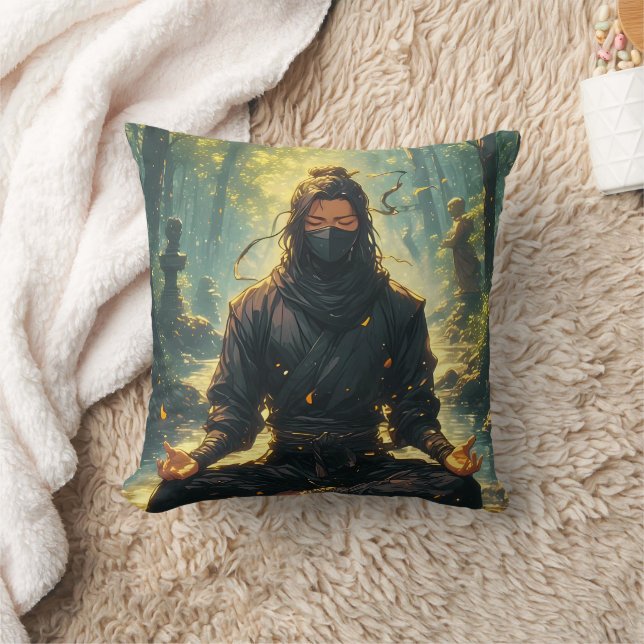 Zen van de Schaduw Krijger Kussen (Deken)