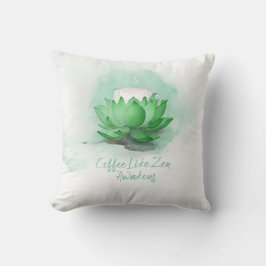 Zen van koffie kussen