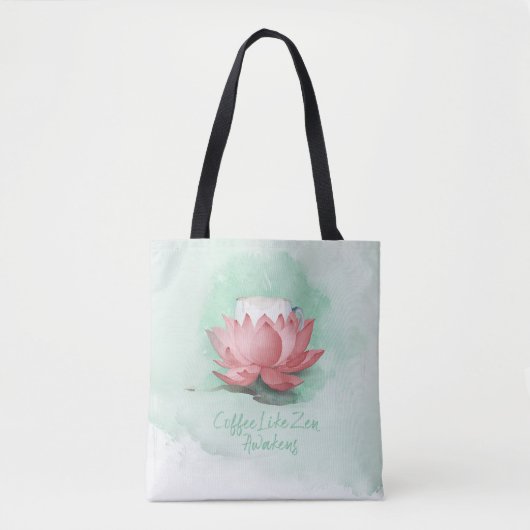 Zen van koffie tote bag (Voorkant)