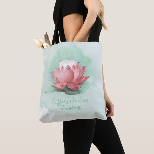 Zen van koffie tote bag (Dichtbij)