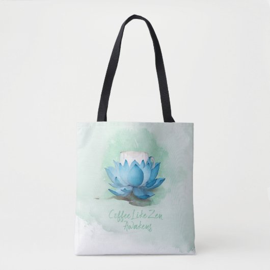 Zen van koffie tote bag (Voorkant)