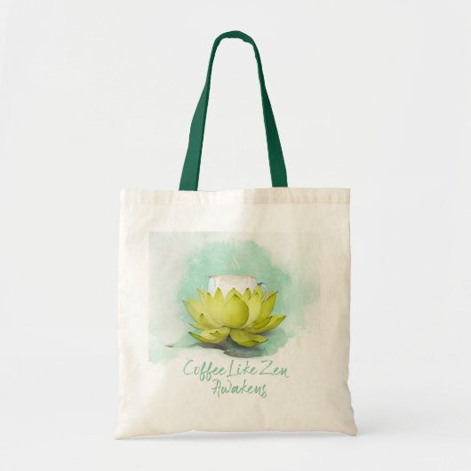 Zen van koffie tote bag (Voorkant)