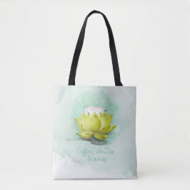 Zen van koffie tote bag