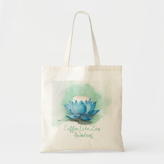 Zen van koffie tote bag (Voorkant)