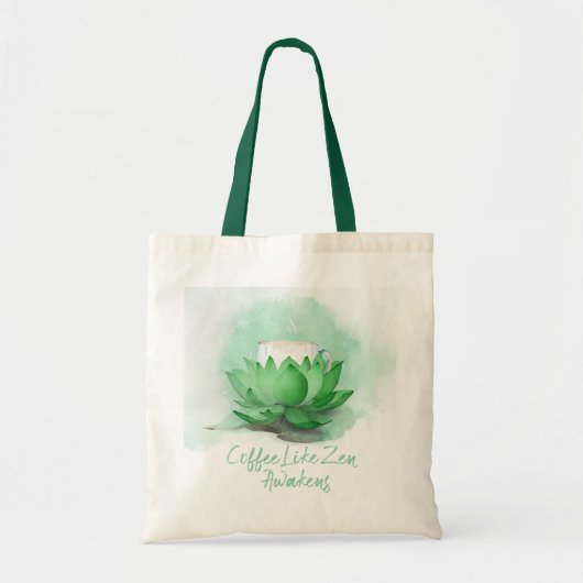 Zen van koffie tote bag (Voorkant)