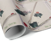 Zen Verde-vakantieseizoen Zen minimalistische groe Cadeaupapier (Rol Hoek)