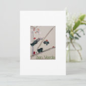 Zen Verde-vakantieseizoen Zen minimalistische groe Feestdagenkaart (Staand voorkant)