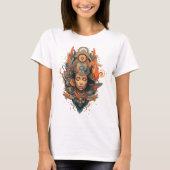 Zen Vibes Spirituele Yoga Meditatie Godin T-shirt (Voorkant)