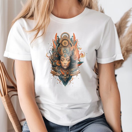 Zen Vibes Spirituele Yoga Meditatie Godin T-shirt