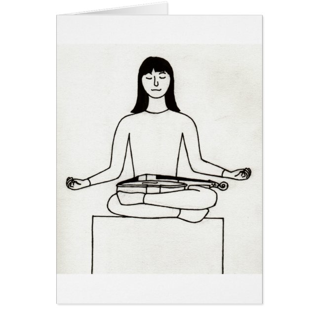 Zen Violist-kaart (Voorkant)