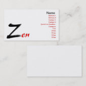 Zen Visitekaartje (Voorkant / Achterkant)