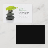 Zen-visitekaartje met stackingkiezer visitekaartje (Voorkant / Achterkant)