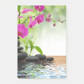 zen, vrede, roze orchidee, mooi, spa, genezing, yo post-it® notes (Voorkant)