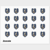 Zen Vredige Boeddha Hartvormige Sticker (Vel)