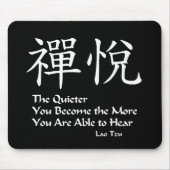 Zen-vreugde - de stiller die je bent muismat (Voorkant)