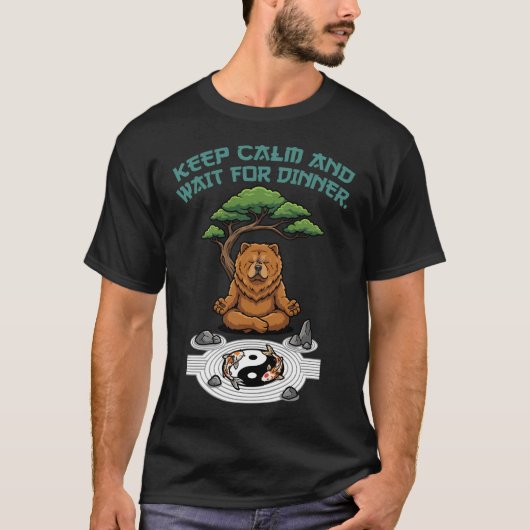 Zen Wacht Chow Chow T-shirt (Voorkant)