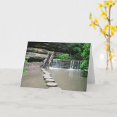 Zen Walk #1 Wenskaart Kaart (Gele Bloem)