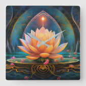 Zen Wall Clock Vierkante Klok (Voorkant)