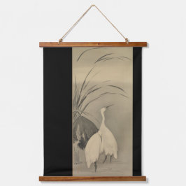 Zen wanddecoratie - Minimalistische Lotus & Witte  Hangend Wandkleed