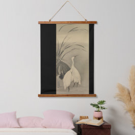 Zen wanddecoratie - Minimalistische Lotus & Witte  Hangend Wandkleed