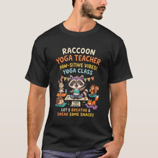 Zen Wasbeer Yoga Club Illustratie T-shirt