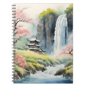 Zen Watercolor Huis Notitieboek (Voorkant)